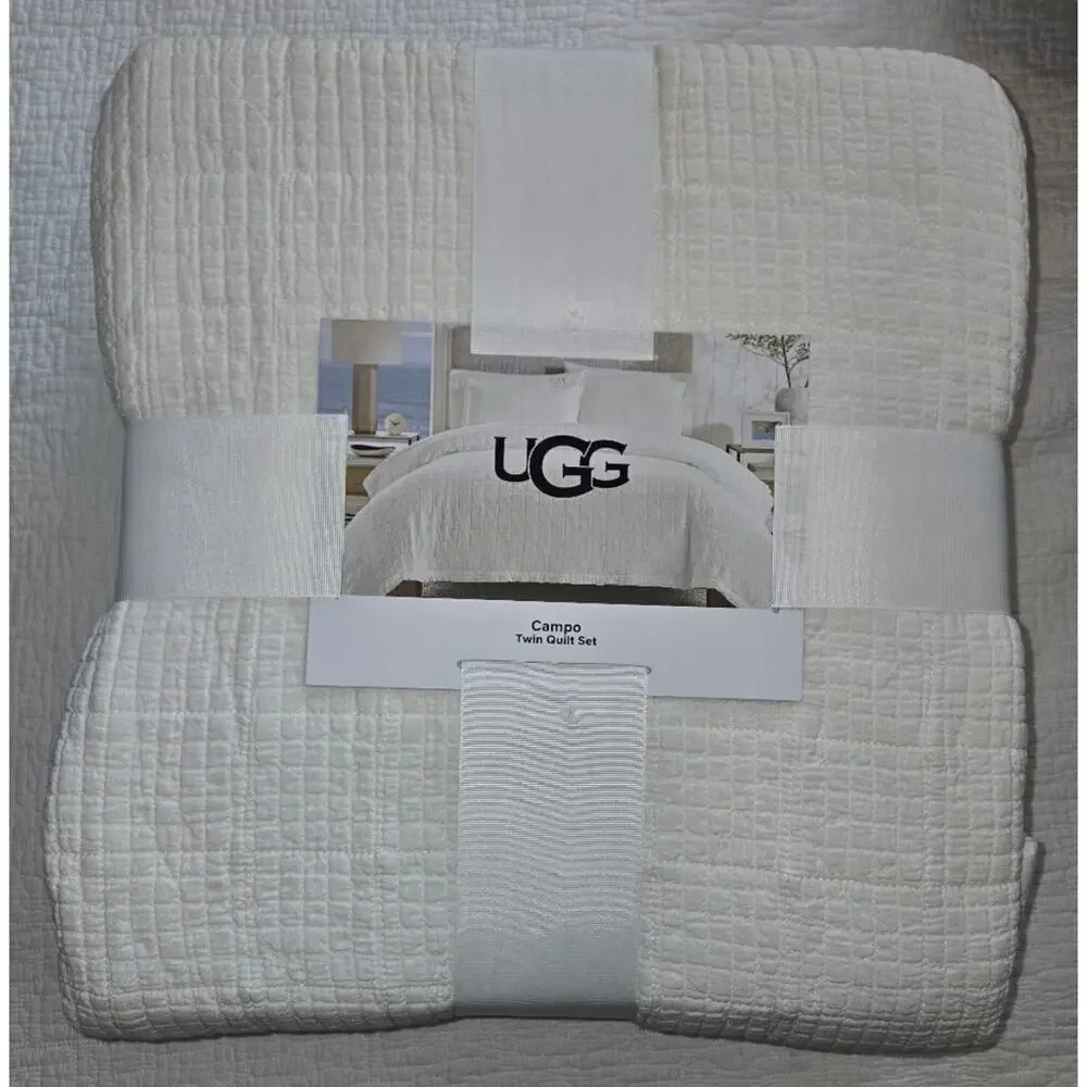 UGG Campo Quilt Set, Twin in Snow White NWT
